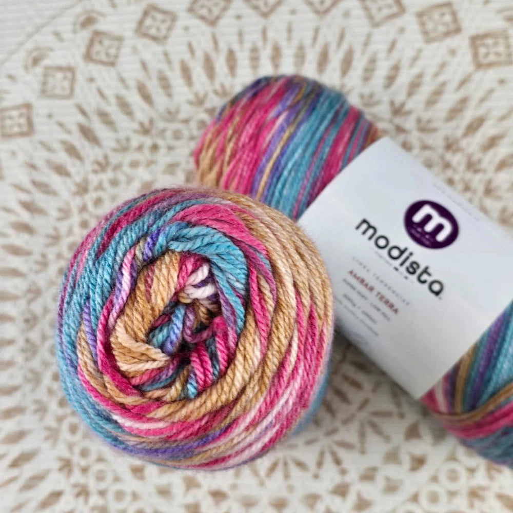 Lana Ámbar Terra Matizada 200 g Low Pilling - Color 4