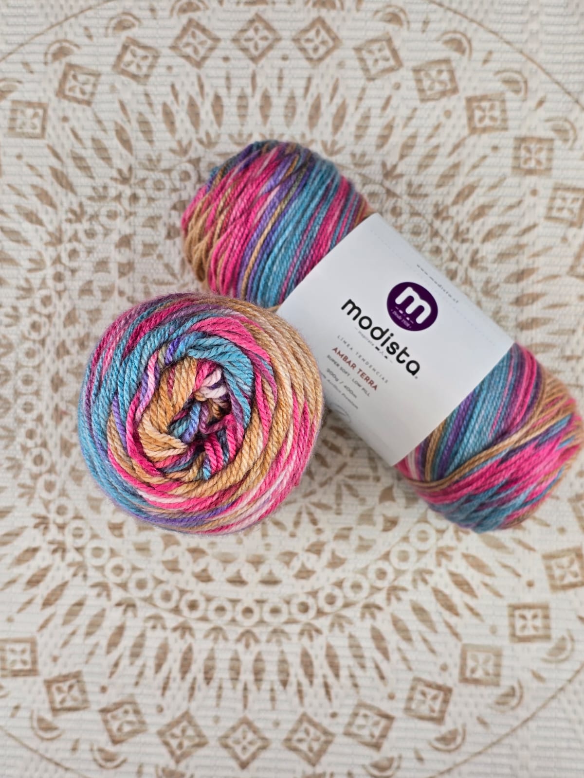 Lana Ámbar Terra Matizada 200 g Low Pilling - Color 4