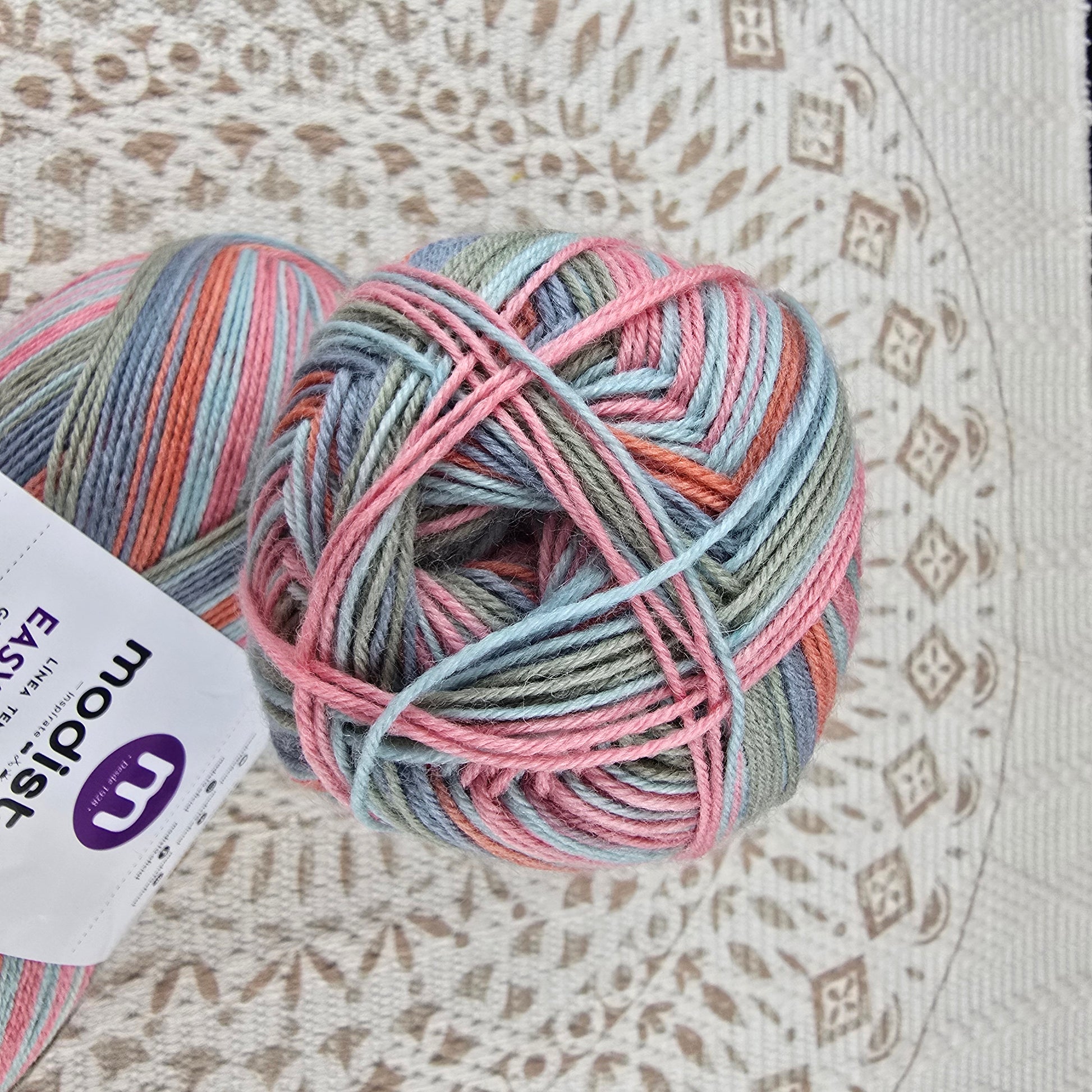 Lana Easy Socks de Modista - Color Rosa_Gris_Coral