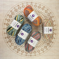 Lana Easy Socks de Modista – 75% Lana 25% Nylon Fingering para Calcetines, 4 Colores