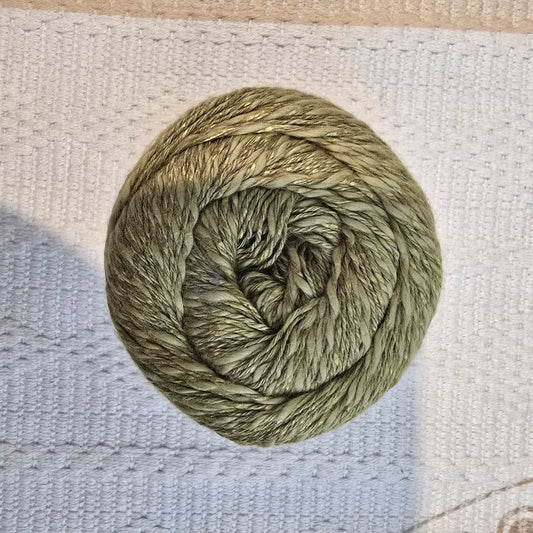 Linen Soft de YarnArt – Ovillo Fresco con Caída Natural 100g – 30% Lino 36% Viscosa 34% Algodón - Color Verde_Oliva