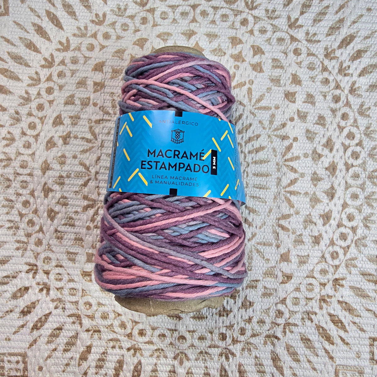 Macramé Estampado de Reginella – Hilo Grueso Multicolor 50% Algodón 50% Poliéster 200g - Color 916