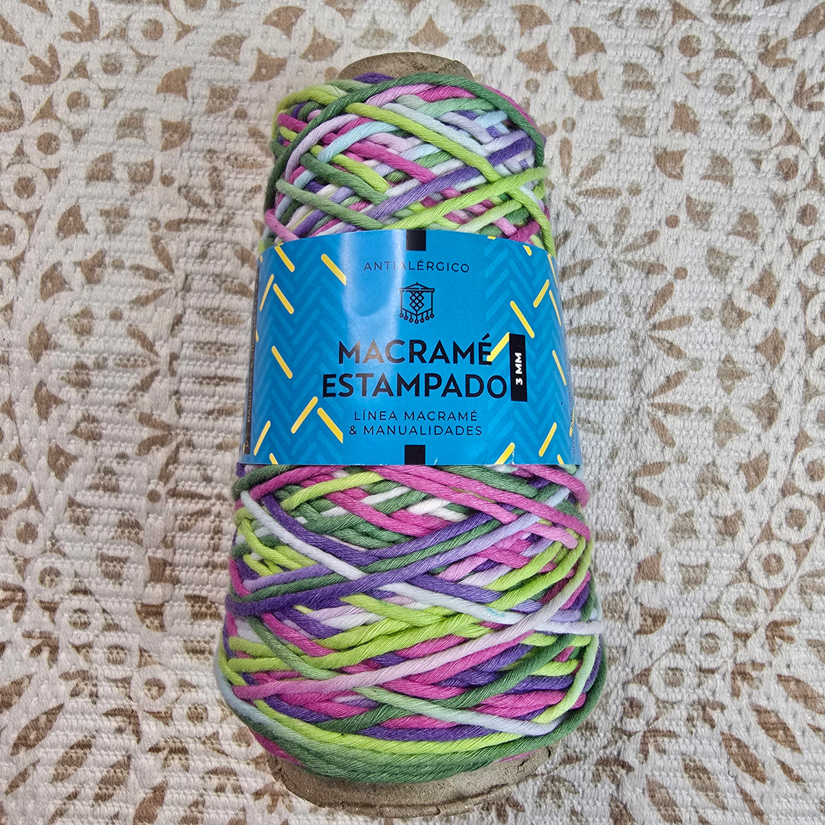 Macramé Estampado de Reginella – Hilo Grueso Multicolor 50% Algodón 50% Poliéster 200g - Color 920