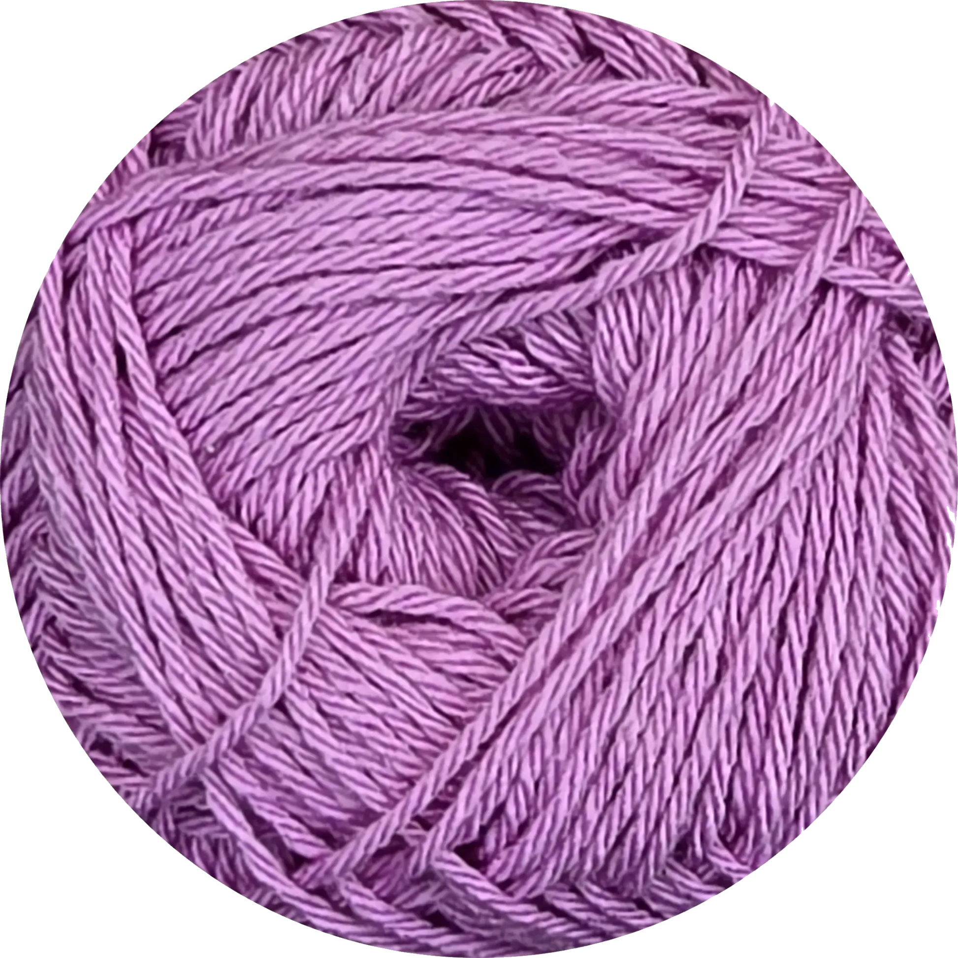 Ovillo de hilo 100% microfibra premium color malva, ultra suave ideal para tejidos de bebe.