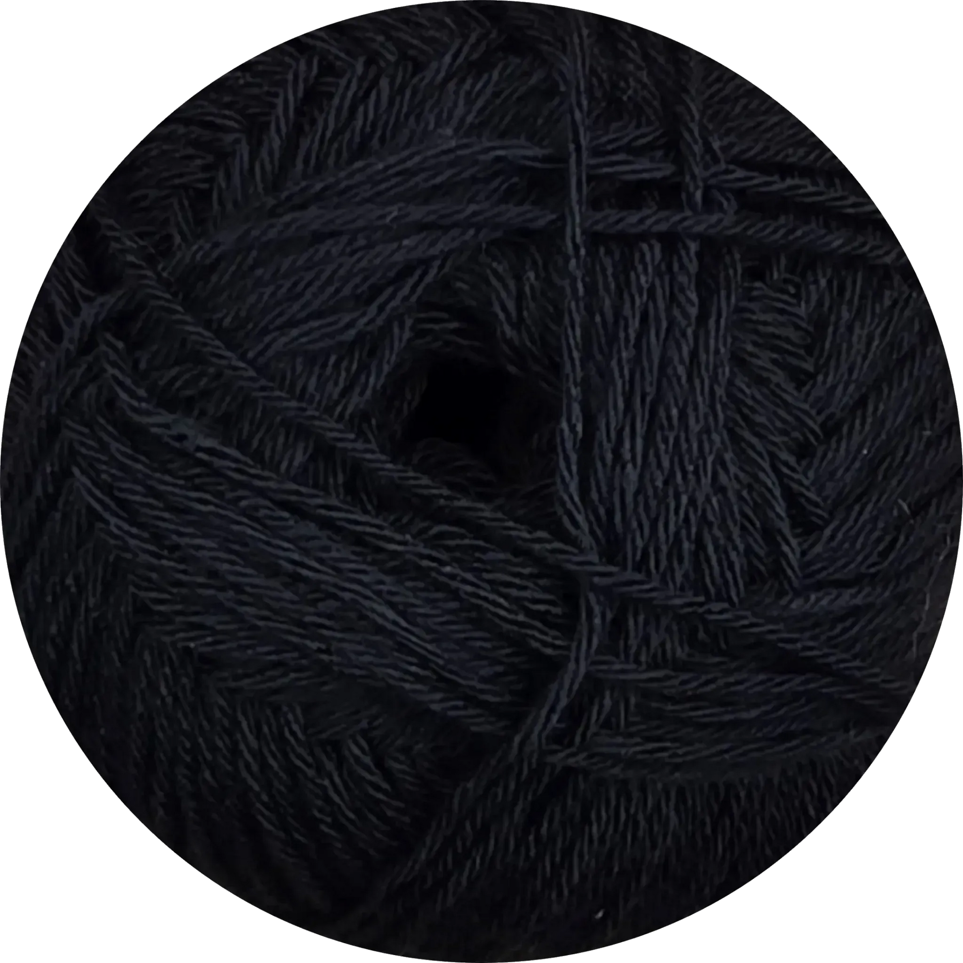 Ovillo de microfibra premium Ukryl Baby Soft, color negro intenso, ultra suave, ideal para proyectos de tejido para bebés.