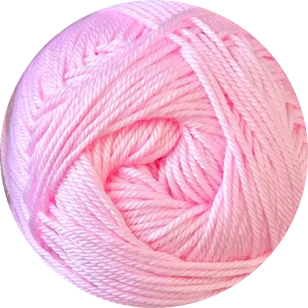 Ovillo de hilo sedoso Alize Diva color rosa claro, 100% microfibra acrílica, con brillo, ideal para tejer.