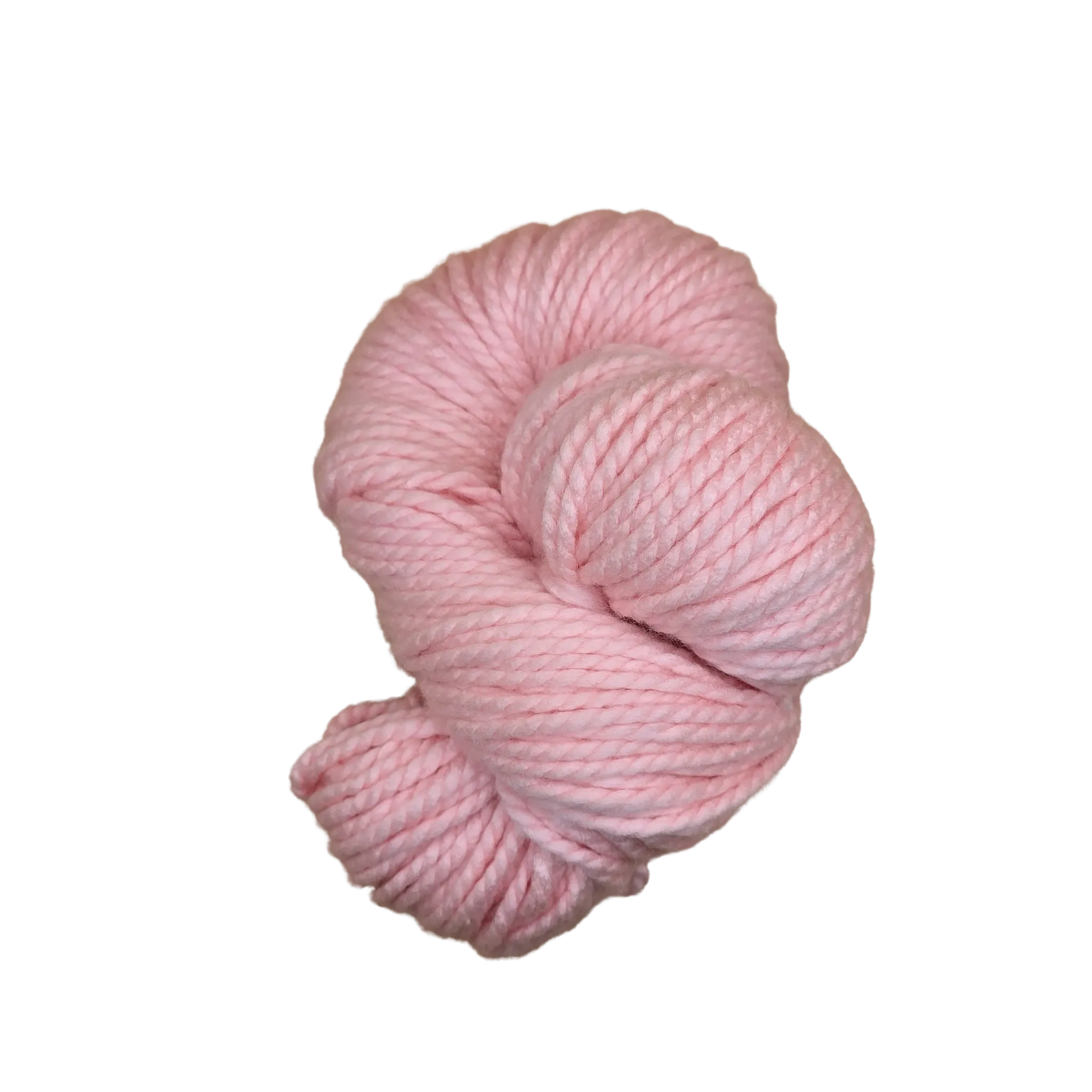 Madeja de lana acrilica LHO Tirreno color rosa claro, tono Blush Petal-010, con textura suave para tejer proyectos