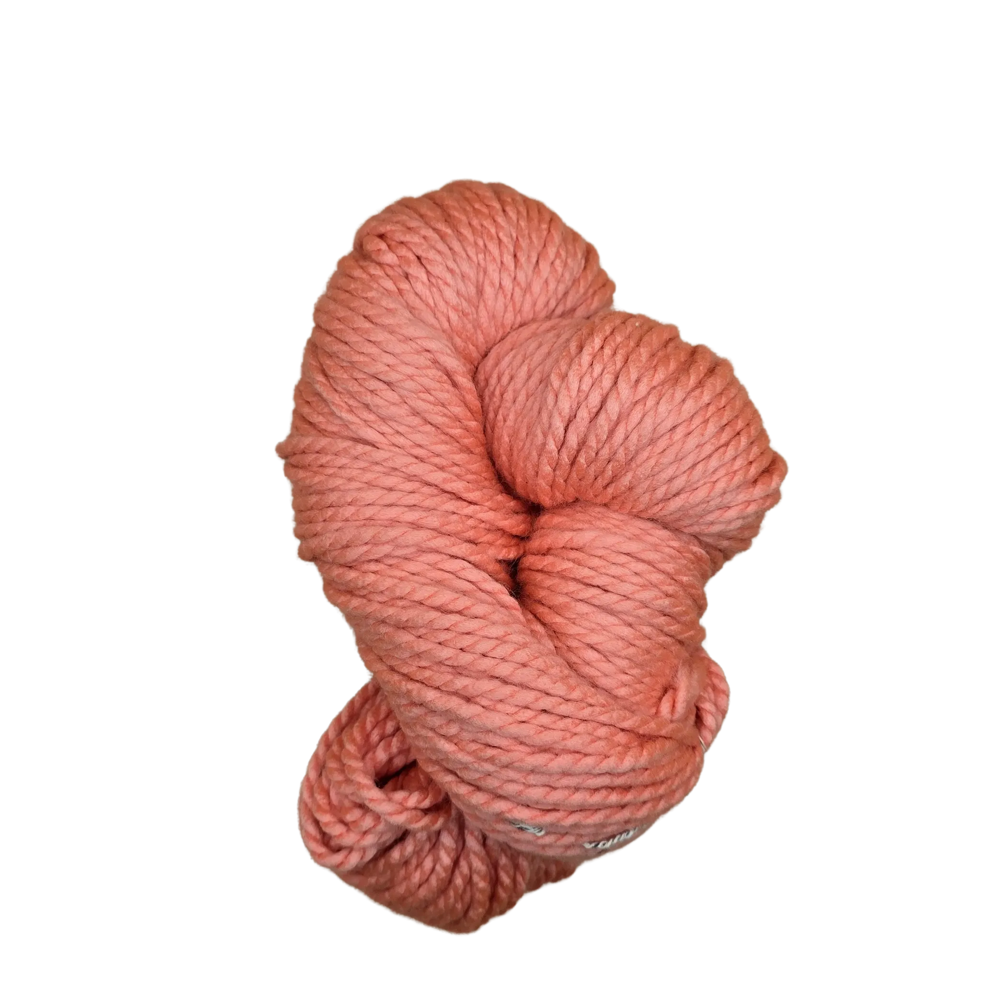 Madeja de lana acrílica suave color coral sunset para tejer, ideal para proyectos de manualidades y tejido artesanal.