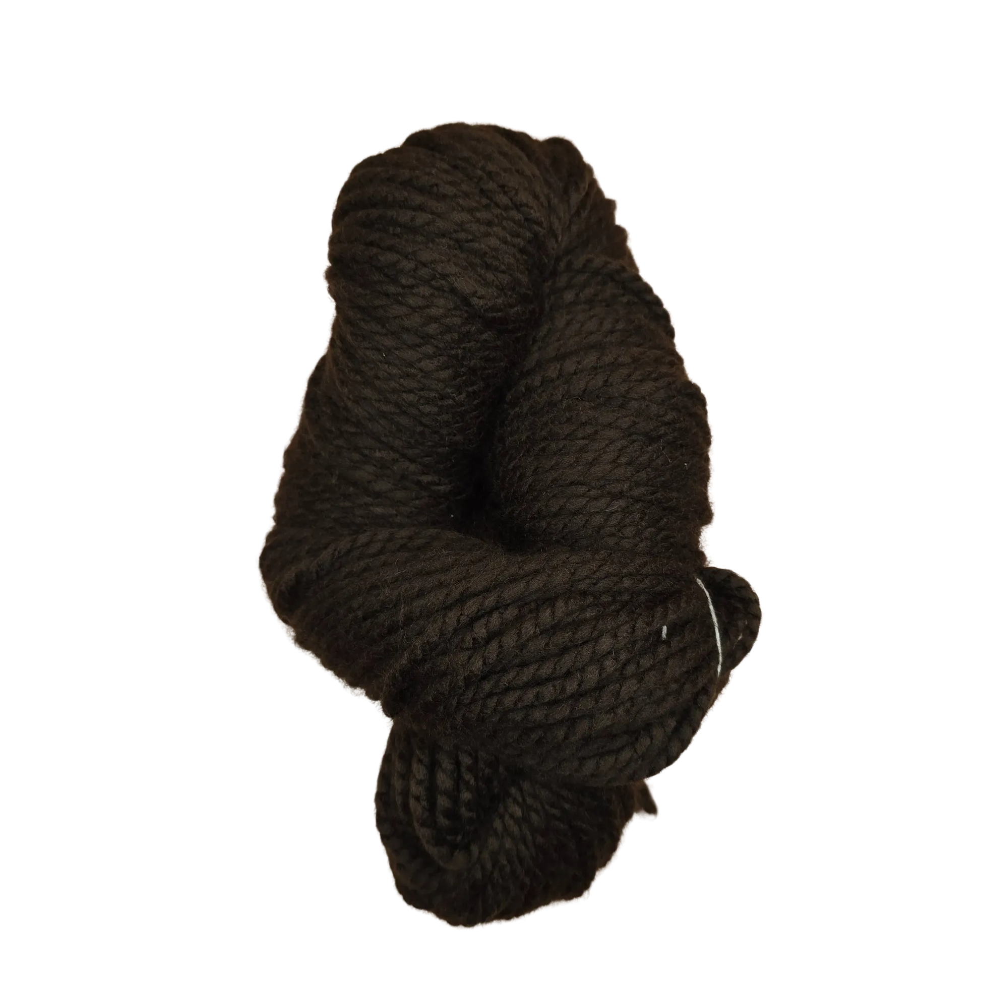 Madeja de lana LHO Tirreno 100% acrílico suave color Midnight Shadow (negro-cafe oscuro) para tejer proyectos.