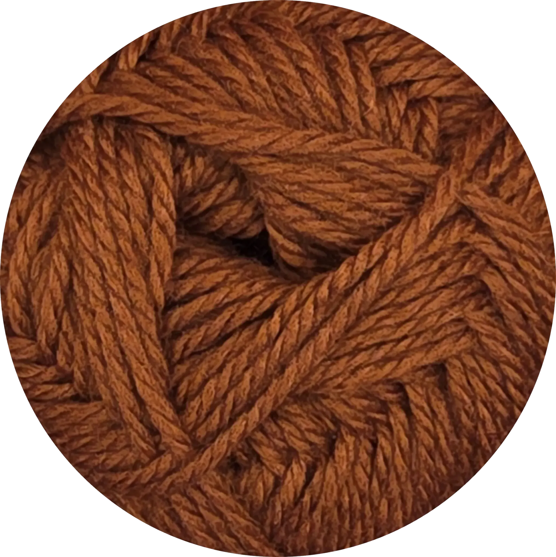 Ovillo de lana Nevilan LHO en tono Cinnamon 6213. Mezcla suave de 60% acrílico y 40% lana para tejer proyectos.