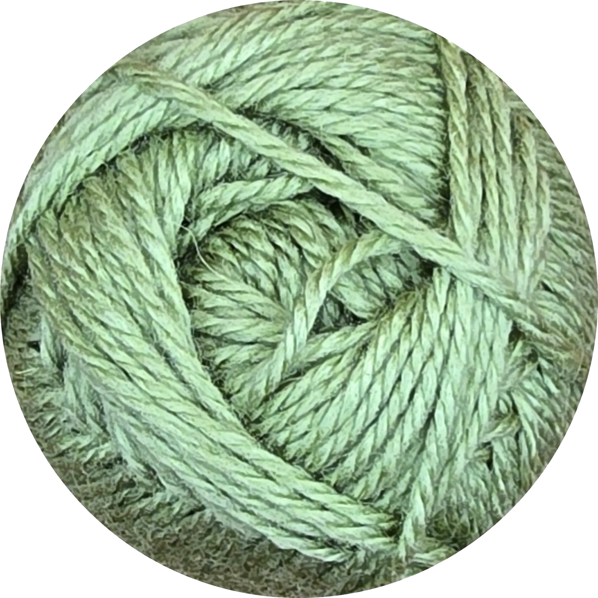 Ovillo de lana Nevilan verde pradera suave para tejer, mezcla de acrílico y lana LHO, ideal para proyectos.