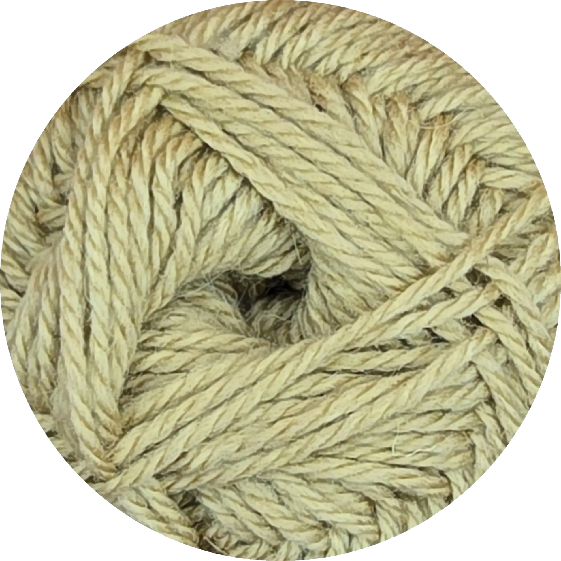 Ovillo de lana Nevilan LHO Sanddune, mezcla de acrílico y lana, color beige claro con textura suave para tejer.