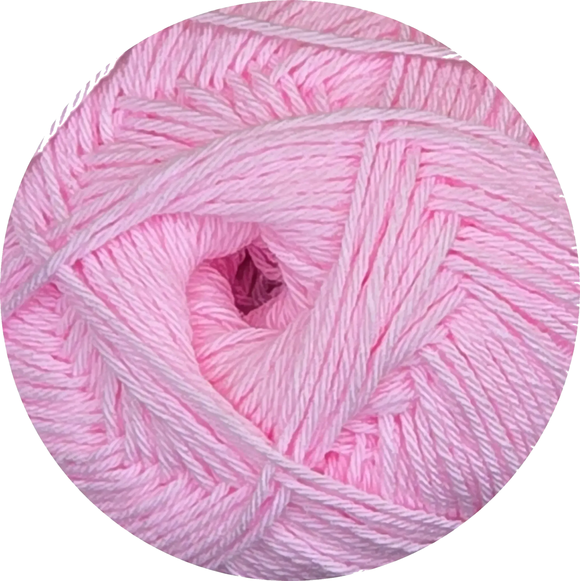 Ovillo de lana Baby Soft de microfibra color rosado claro para tejer ropa de bebé, con textura ultra suave.