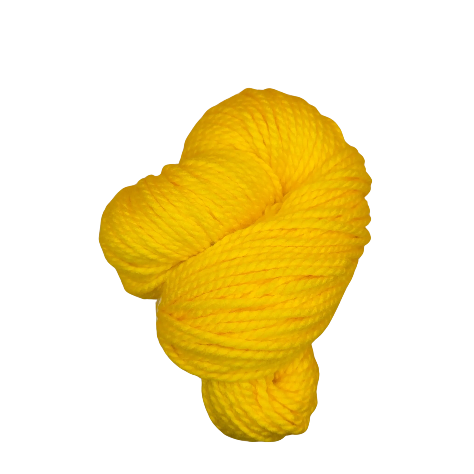 Madeja de lana acrílica LHO Tirreno color amarillo Sunbeam-10, textura suave y brillante, ideal para tejer