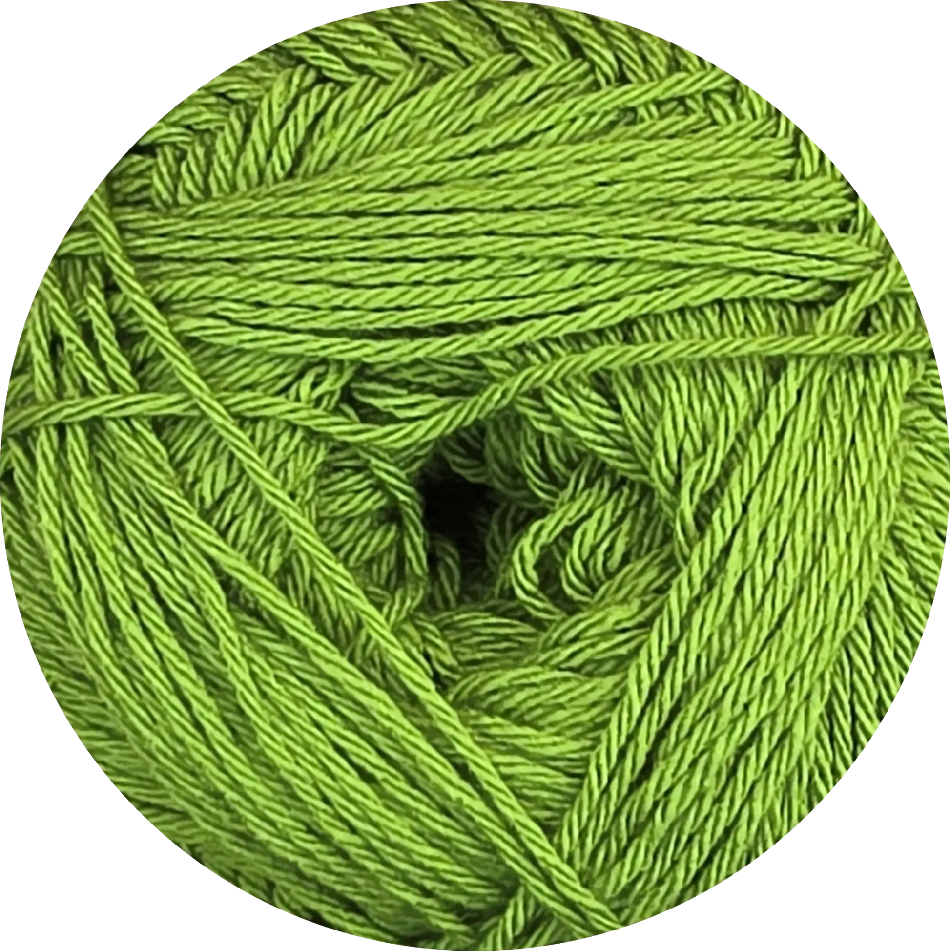 Ovillo de microfibra Ukryl Baby Soft color verde 0439, textura ultra suave y premium para tejidos de bebé.