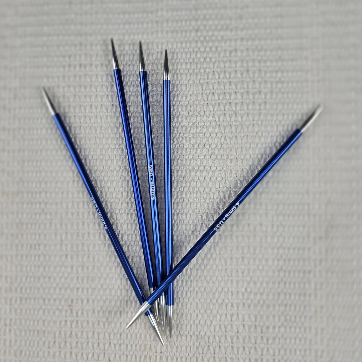 Palillos de Doble Punta Zing de Knit Pro 15 cm – Set de 5 - Color 4.0mm