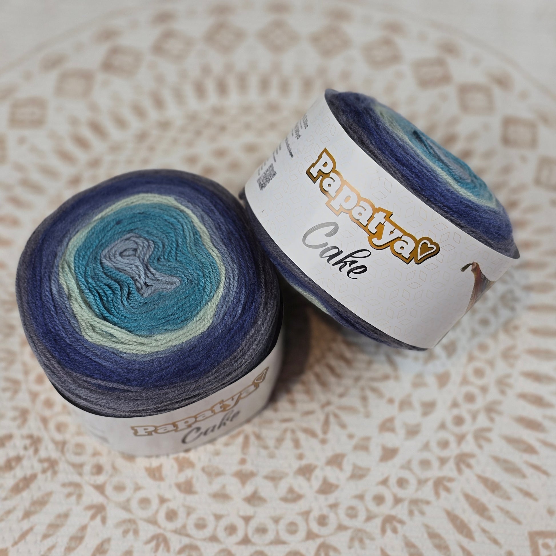 Cake de Papatya - Color Azul Marino Menta