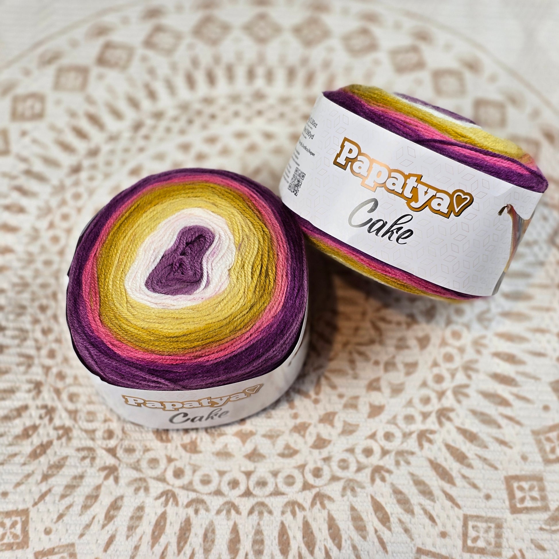 Cake de Papatya - Color Morado Amarillo