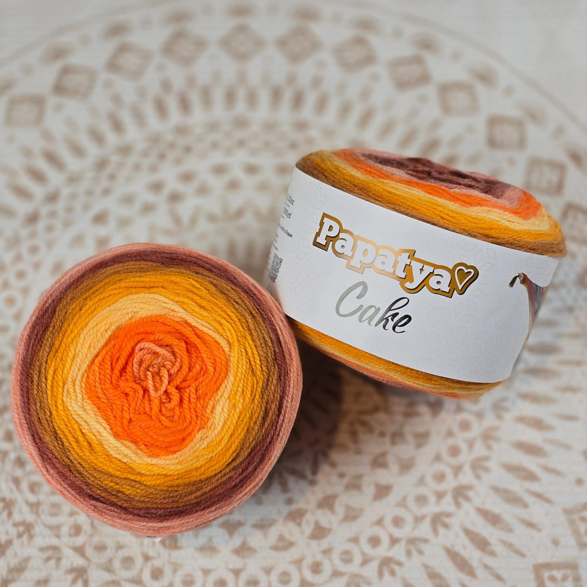 Cake de Papatya - Color Naranja Marrón