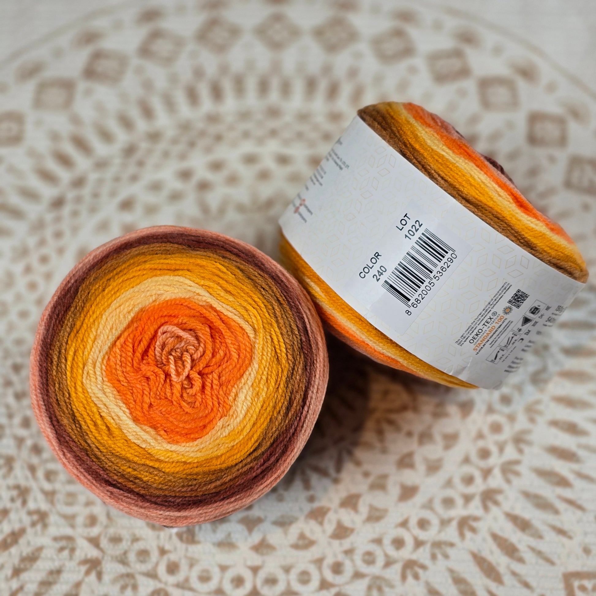 Cake de Papatya - Color Naranja Marrón