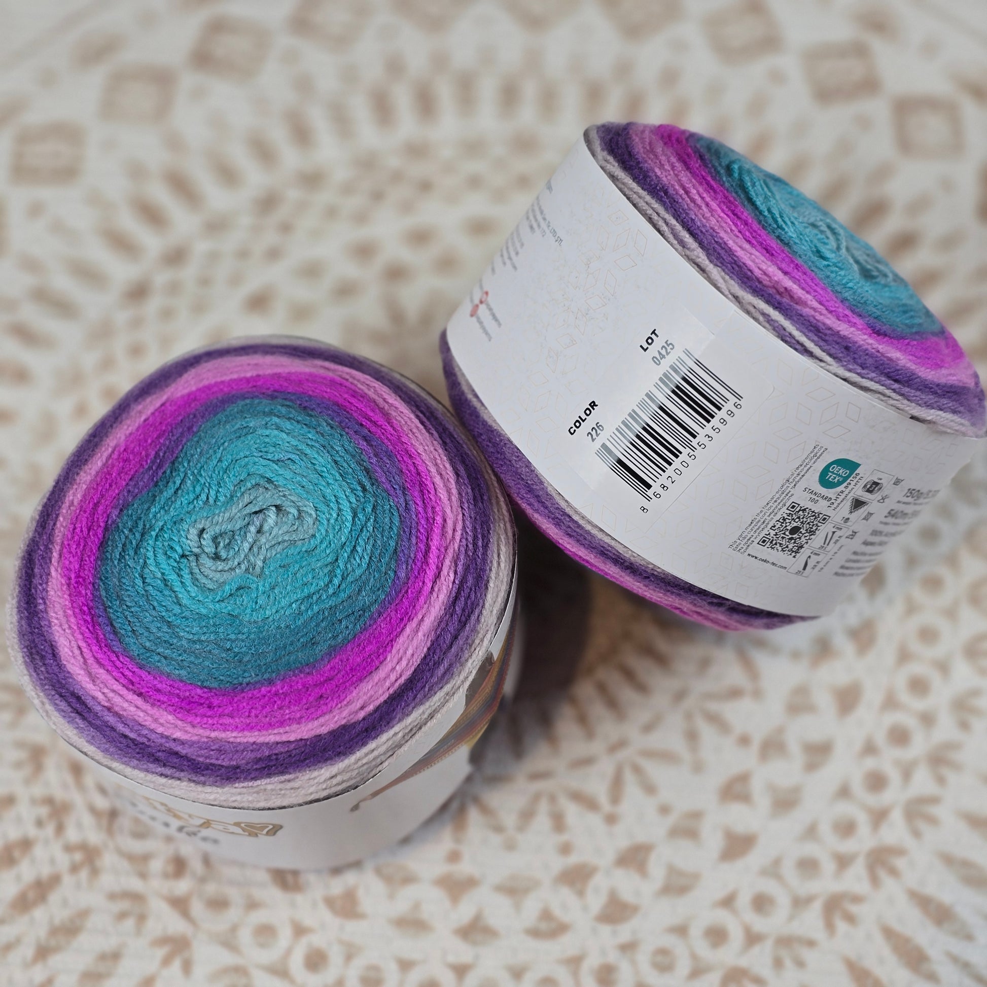 Cake de Papatya - Color Turquesa Morado