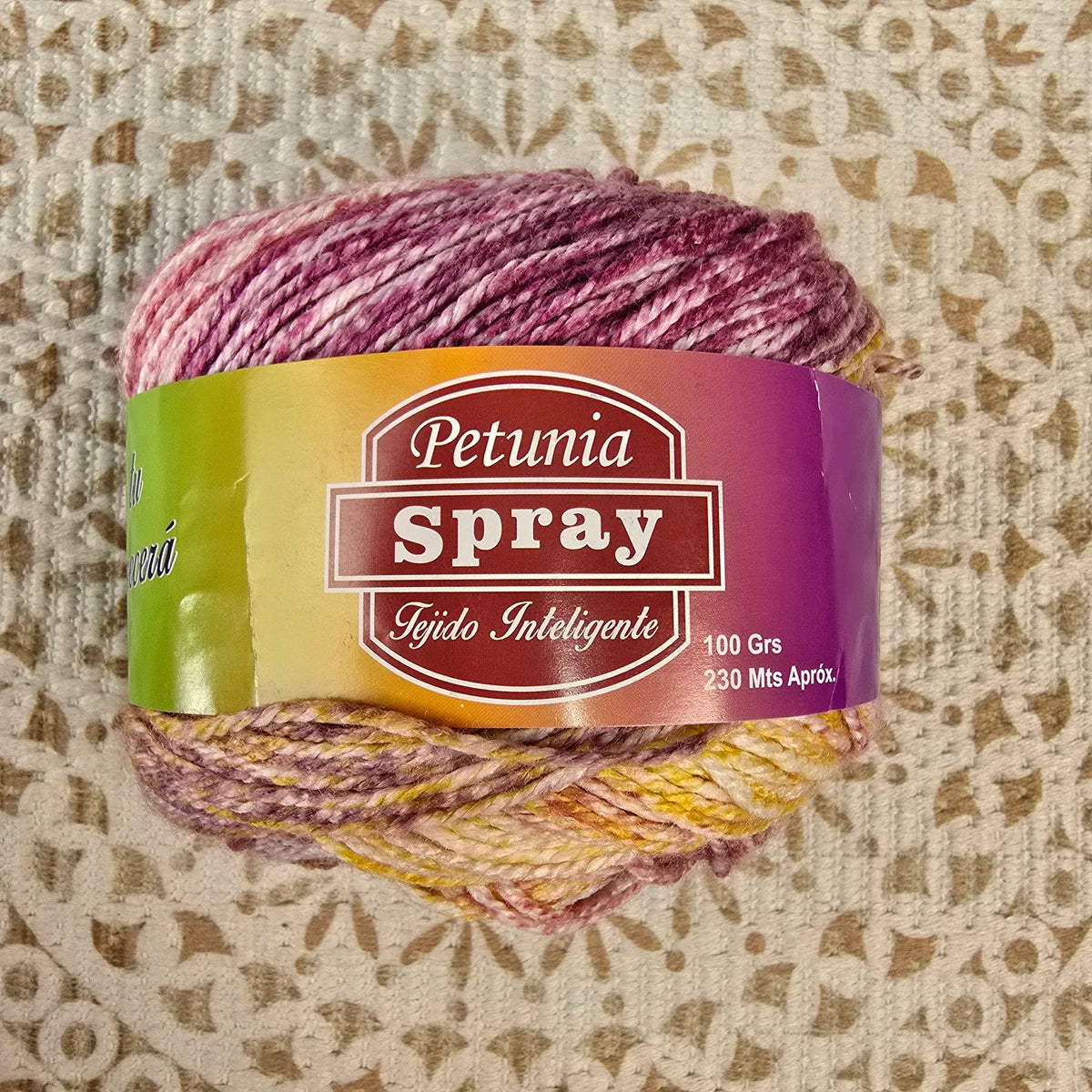 Spray de Petunia – Ovillo Matizado Suave 100g – 100% Acrílico - Color 503_Morado