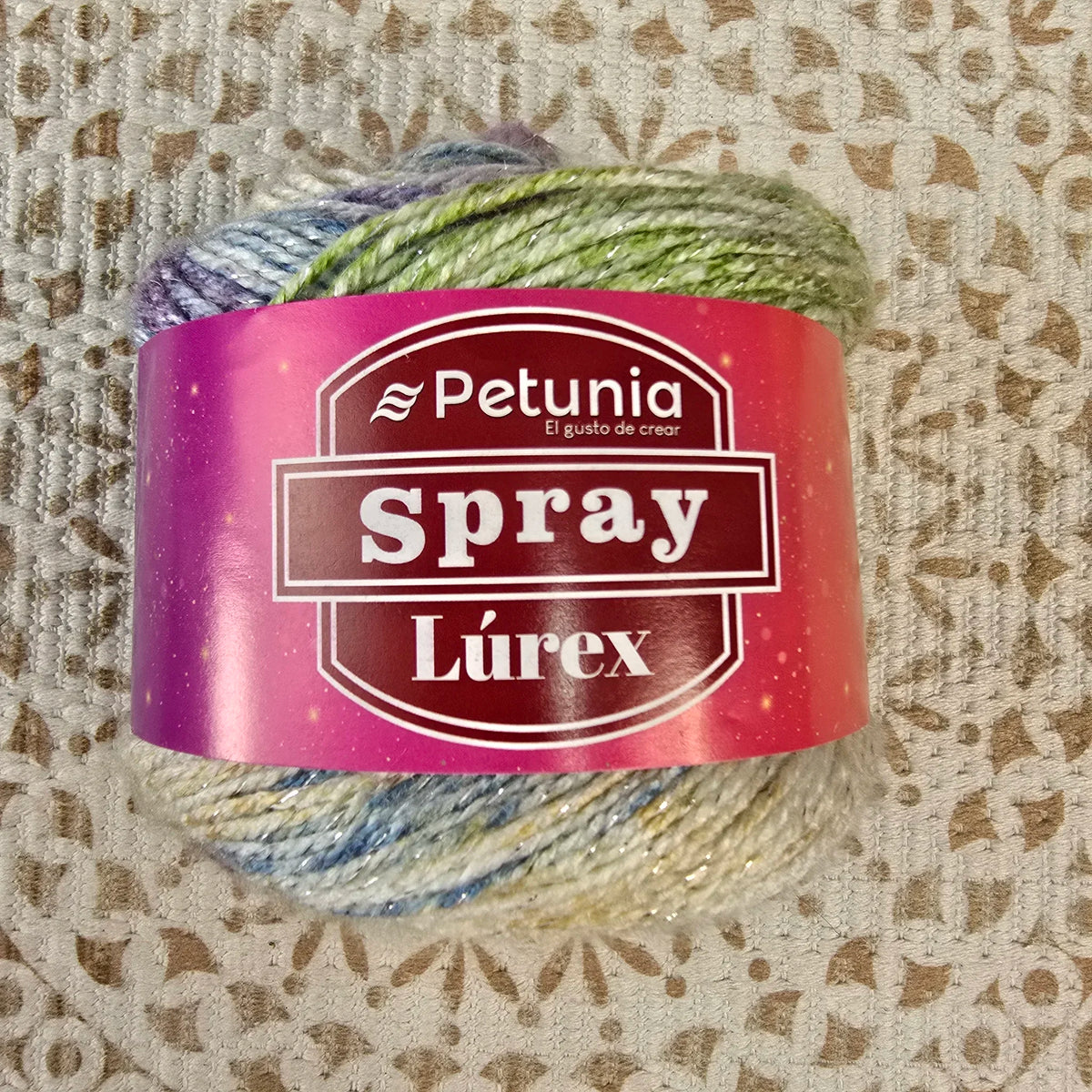 Spray Lurex de Petunia – Ovillo Matizado con Brillo 100g – 99% Acrílico 1% Poliéster - Color 901