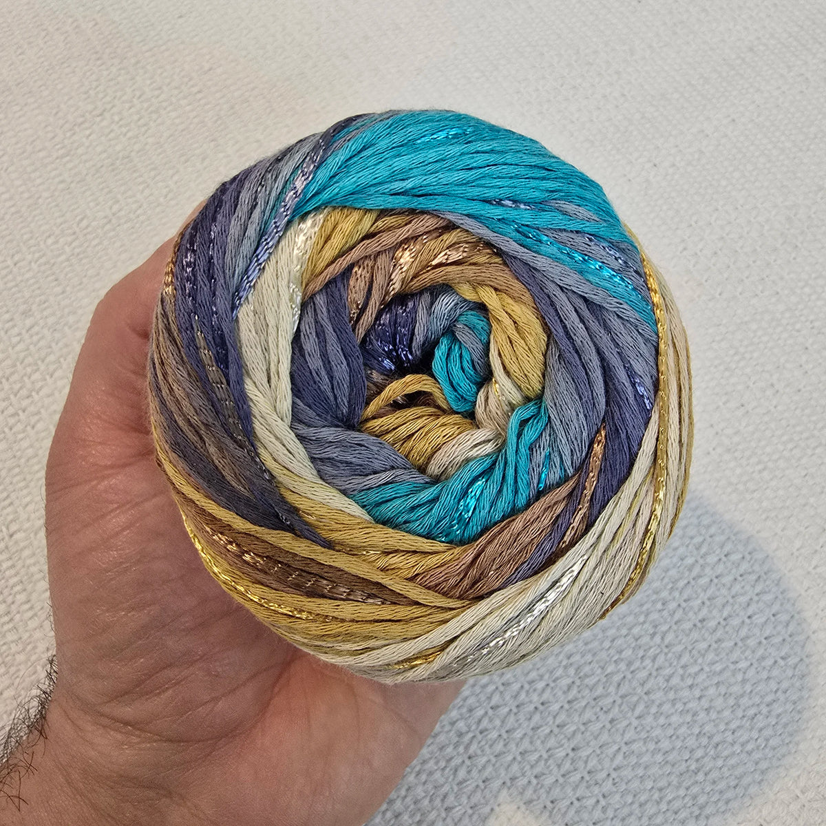 Symphony Dream de YarnArt – Ovillo Ligero Multicolor DK 100g – 80% Algodón 20% Viscosa - Color Bruma