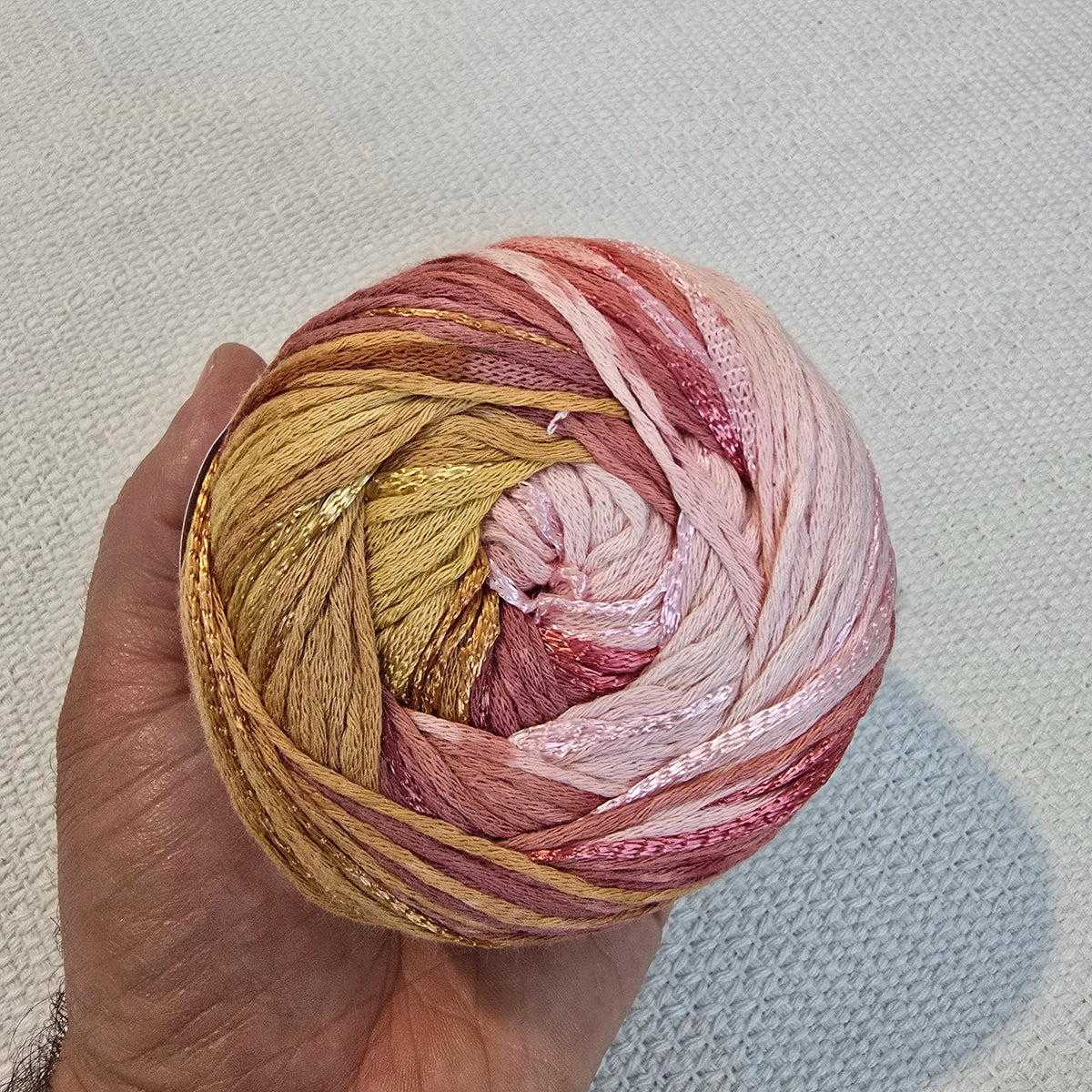 Symphony Dream de YarnArt – Ovillo Ligero Multicolor DK 100g – 80% Algodón 20% Viscosa - Color Coral